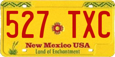 NM license plate 527TXC