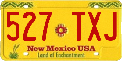 NM license plate 527TXJ