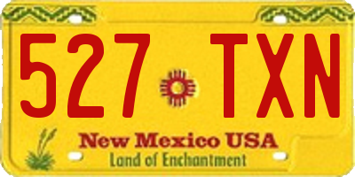NM license plate 527TXN