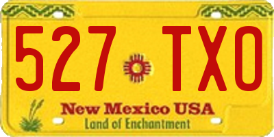 NM license plate 527TXO