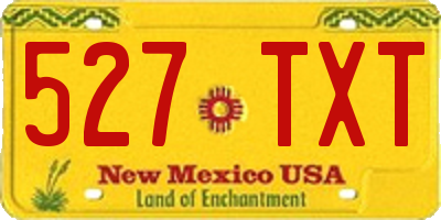 NM license plate 527TXT