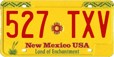 NM license plate 527TXV