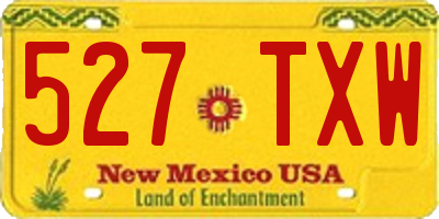 NM license plate 527TXW