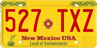 NM license plate 527TXZ