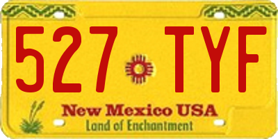 NM license plate 527TYF