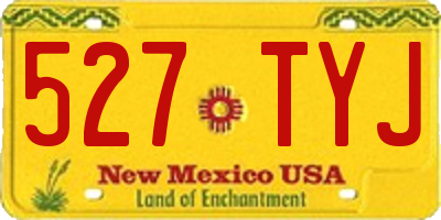 NM license plate 527TYJ