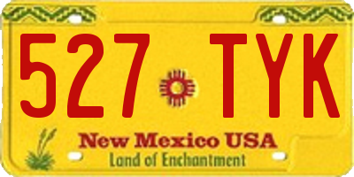 NM license plate 527TYK