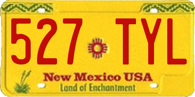 NM license plate 527TYL
