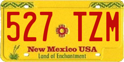 NM license plate 527TZM
