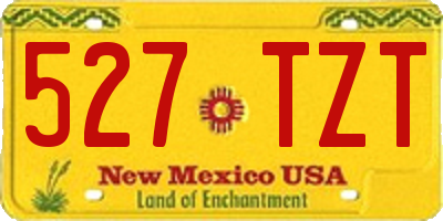 NM license plate 527TZT