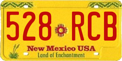 NM license plate 528RCB