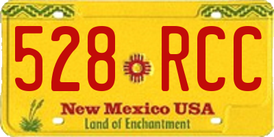 NM license plate 528RCC