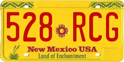 NM license plate 528RCG