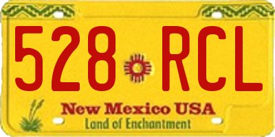 NM license plate 528RCL
