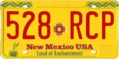 NM license plate 528RCP