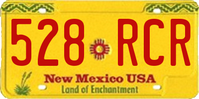 NM license plate 528RCR