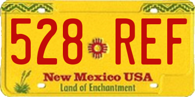 NM license plate 528REF