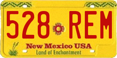 NM license plate 528REM