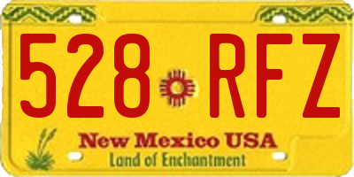 NM license plate 528RFZ