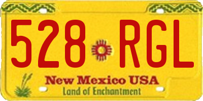 NM license plate 528RGL