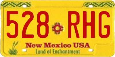 NM license plate 528RHG