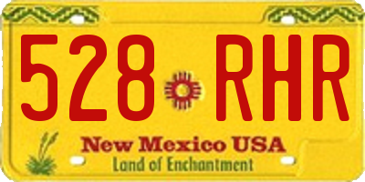 NM license plate 528RHR