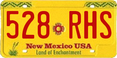 NM license plate 528RHS