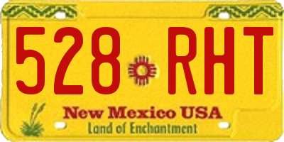 NM license plate 528RHT