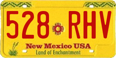 NM license plate 528RHV