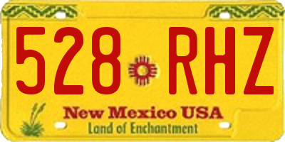 NM license plate 528RHZ