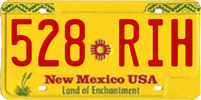 NM license plate 528RIH