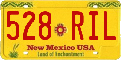 NM license plate 528RIL