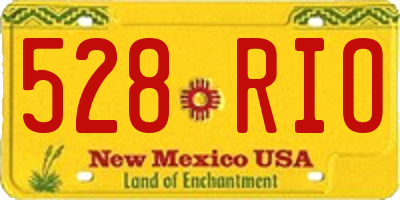 NM license plate 528RIO
