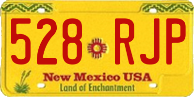 NM license plate 528RJP