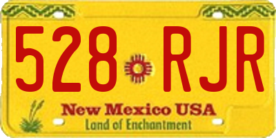 NM license plate 528RJR
