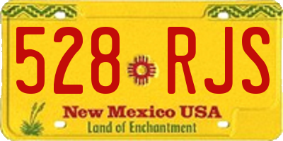 NM license plate 528RJS