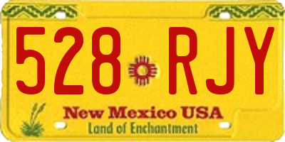 NM license plate 528RJY