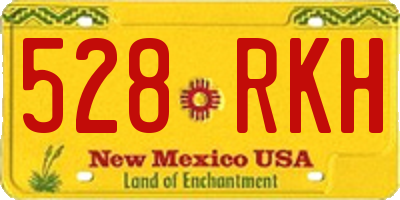 NM license plate 528RKH