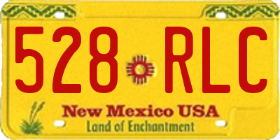 NM license plate 528RLC