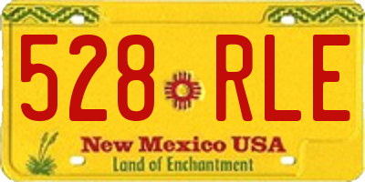 NM license plate 528RLE