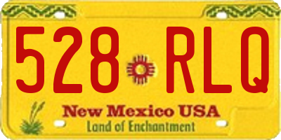 NM license plate 528RLQ