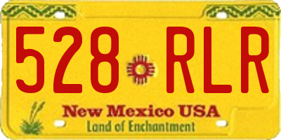 NM license plate 528RLR