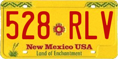 NM license plate 528RLV