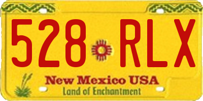 NM license plate 528RLX