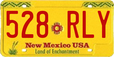 NM license plate 528RLY