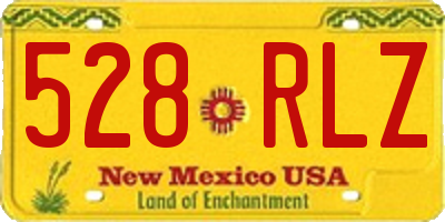 NM license plate 528RLZ