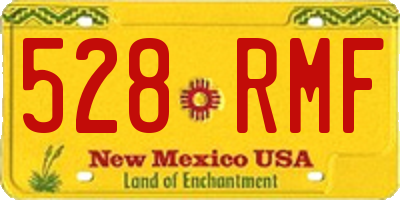 NM license plate 528RMF