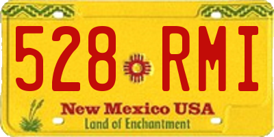 NM license plate 528RMI