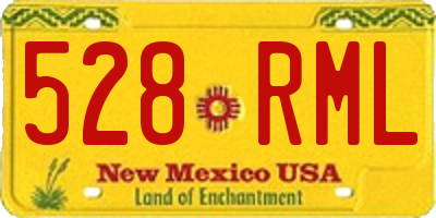 NM license plate 528RML