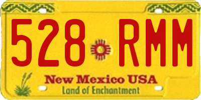 NM license plate 528RMM